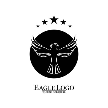 Eagle icon logo design vector templateのイラスト素材