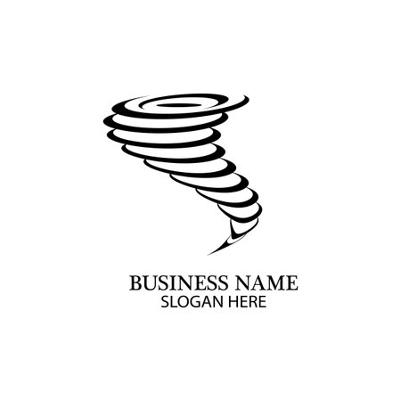 Tornado logo symbol vector illustration designのイラスト素材