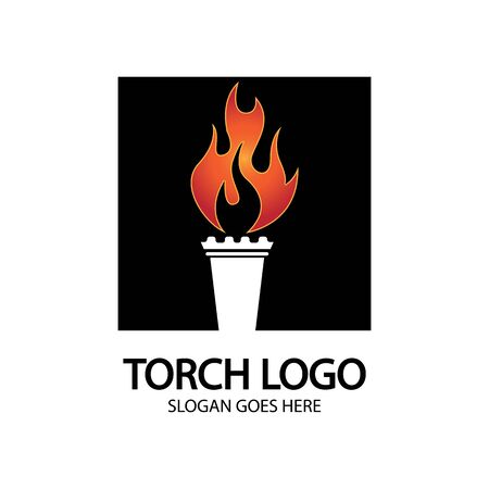 Torch vector icon illustration design templateのイラスト素材