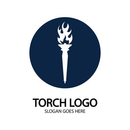 Torch vector icon illustration design templateのイラスト素材