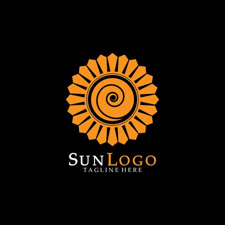 Sun Vector illustration Icon  Template designのイラスト素材