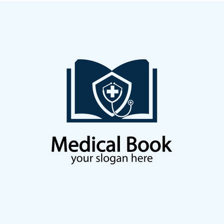 Medical Book icon design vector,health book education Designs Inspiration.のイラスト素材