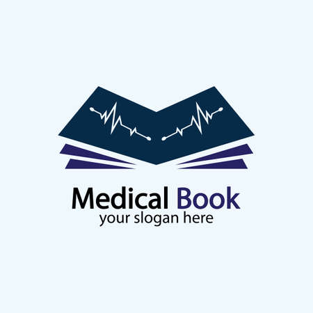 Medical Book icon design vector,health book education Designs Inspiration.のイラスト素材