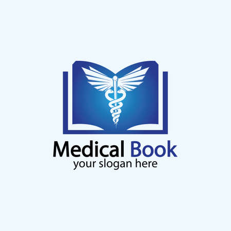 Medical Book icon design vector,health book education Designs Inspiration.のイラスト素材