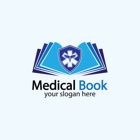 Medical Book icon design vector,health book education Designs Inspiration.のイラスト素材