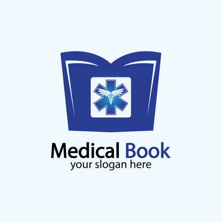 Medical Book icon design vector,health book education Designs Inspiration.のイラスト素材