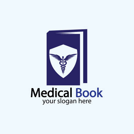 Medical Book icon design vector,health book education Designs Inspiration.のイラスト素材
