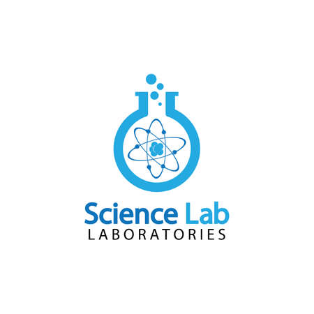 Science Lab logo.Laboratory Tube Logo Template Design Vector, Emblem, Design Concept, Creative Symbol, Iconのイラスト素材
