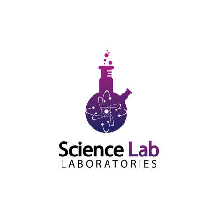 Science Lab logo.Laboratory Tube Logo Template Design Vector, Emblem, Design Concept, Creative Symbol, Iconのイラスト素材