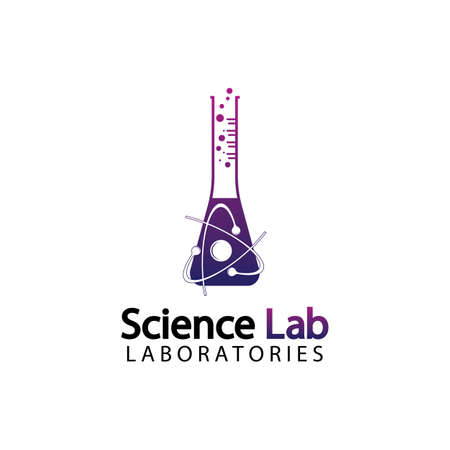 Science Lab logo.Laboratory Tube Logo Template Design Vector, Emblem, Design Concept, Creative Symbol, Iconのイラスト素材