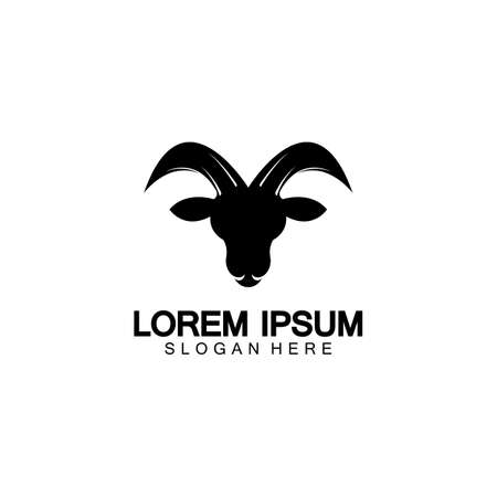 Goat Logo Template vector icon illustration designのイラスト素材