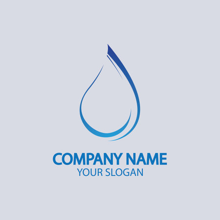 Water drop Logo Template vector illustration designのイラスト素材