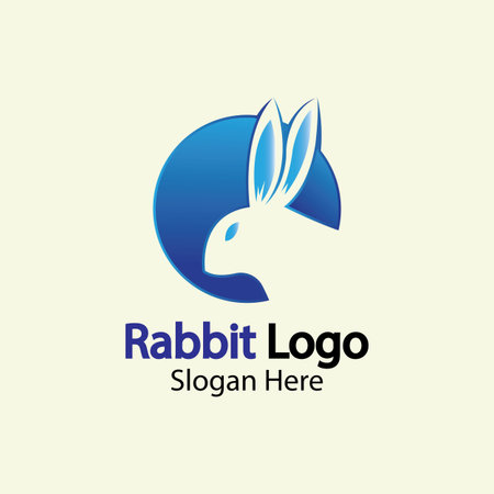 Rabbit  template vector icon illustration designのイラスト素材