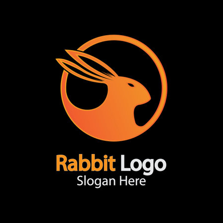 Rabbit  template vector icon illustration designのイラスト素材