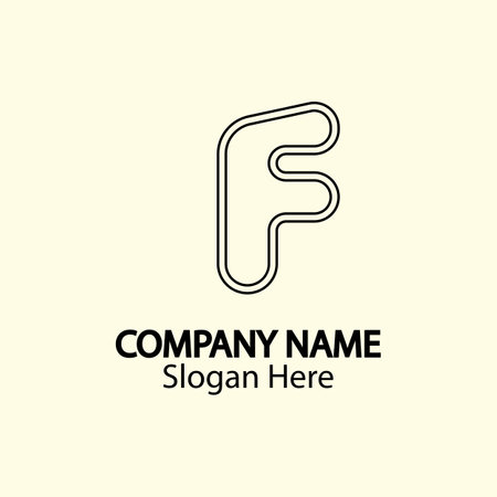 F Letter vector icon illustration designのイラスト素材
