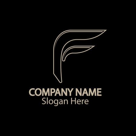 F Letter vector icon illustration designのイラスト素材