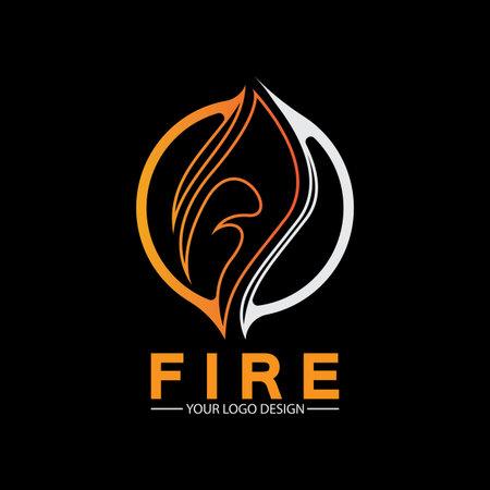 fire flame logo icon vector design templateのイラスト素材