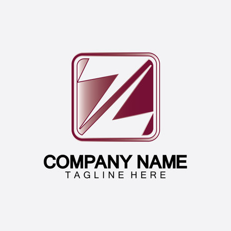 Letter Z number 2 logo icon vector illustration design templateのイラスト素材