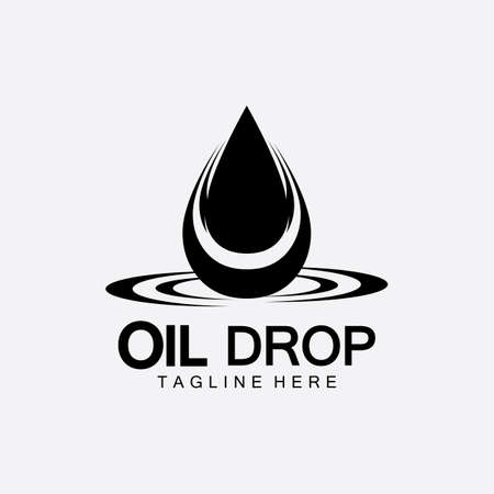 Oil drop logo vector illustration design template,design inspiration vector template for industry company  logoのイラスト素材