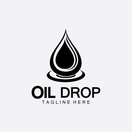 Oil drop logo vector illustration design template,design inspiration vector template for industry company  logoのイラスト素材