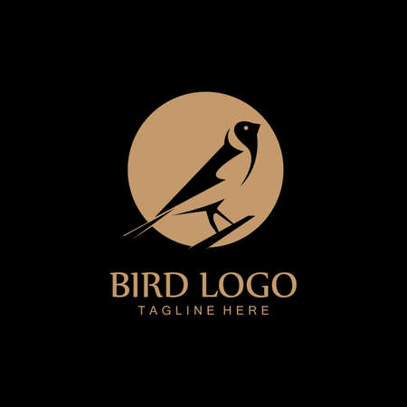 bird logo vector icon design templateのイラスト素材