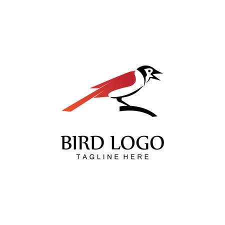 bird logo vector icon design templateのイラスト素材