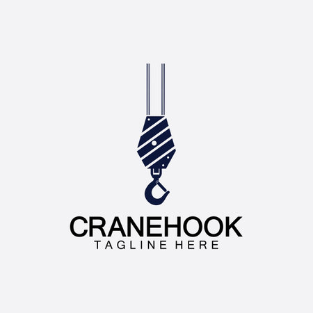 Crane hook icon vector illustration design  templateのイラスト素材