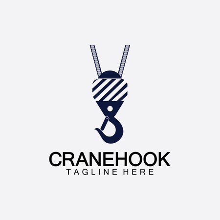 Crane hook icon vector illustration design  templateのイラスト素材