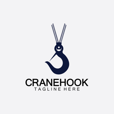 Crane hook icon vector illustration design  templateのイラスト素材