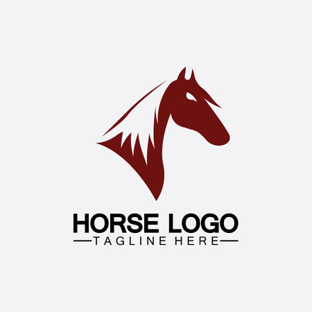 Horse Logo Template Vector illustration designのイラスト素材
