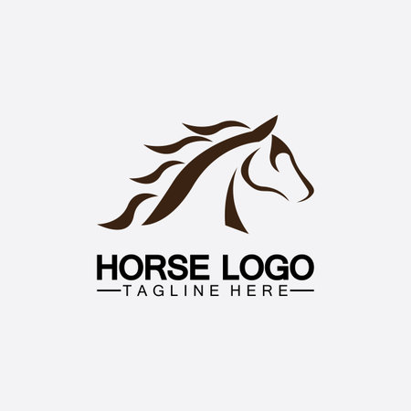 Horse Logo Template Vector illustration designのイラスト素材