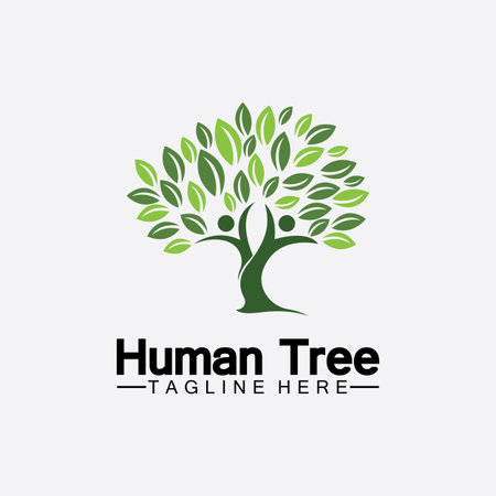 People Tree Vector Logo Template illustration designのイラスト素材