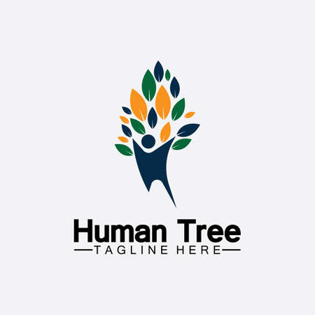 People Tree Vector Logo Template illustration designのイラスト素材