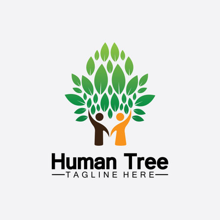 People Tree Vector Logo Template illustration designのイラスト素材