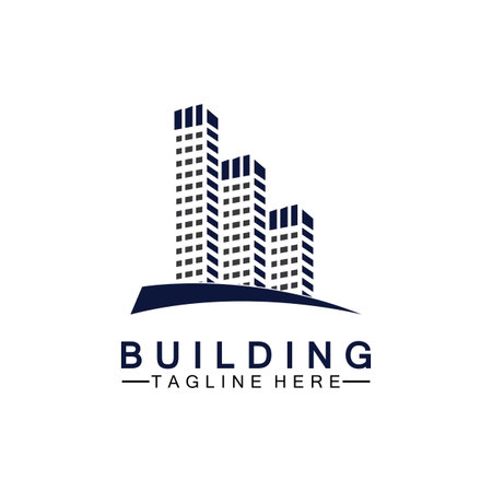 Building logo vector illustration design,Real Estate logo template, Logo symbol iconのイラスト素材