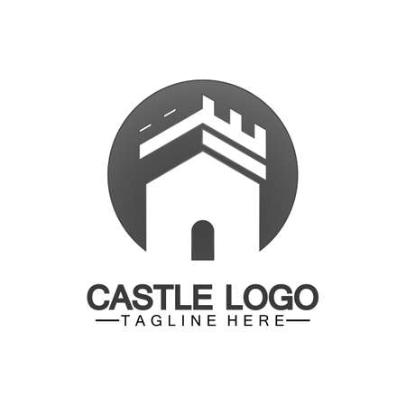 Castle Logo symbol vector illustration design templateのイラスト素材