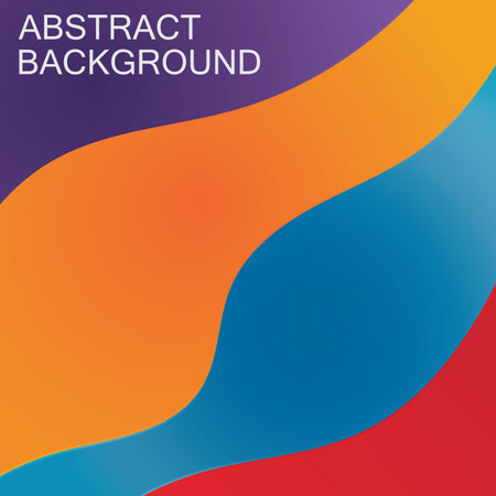 Colorful Wave Abstract Backgroundのイラスト素材