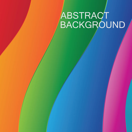 Colorful Wave Abstract Backgroundのイラスト素材