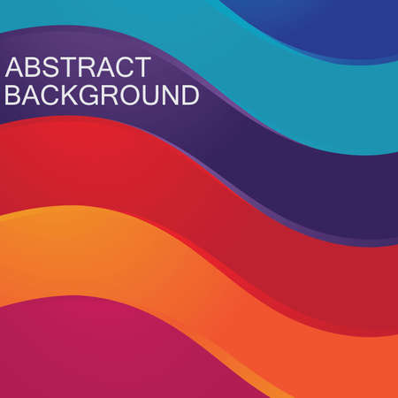Colorful Wave Abstract Backgroundのイラスト素材