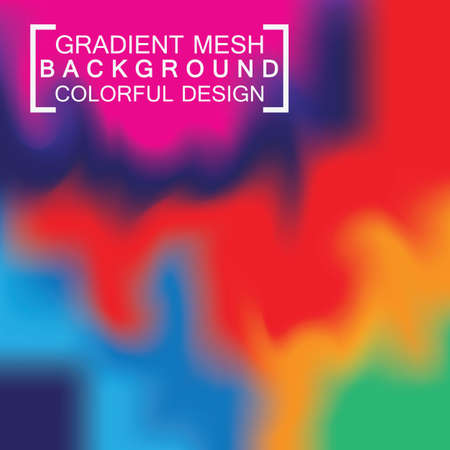 Abstract blurred holographic gradient mesh effect backgroundのイラスト素材