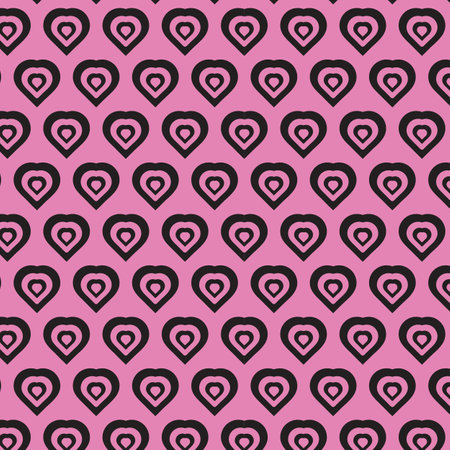 Valentine and Heart Seamless Pattern Background,Heart Pattern Vector Art, Icons, and Graphicsのイラスト素材