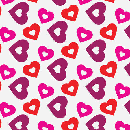 Valentine and Heart Seamless Pattern Background,Heart Pattern Vector Art, Icons, and Graphicsのイラスト素材