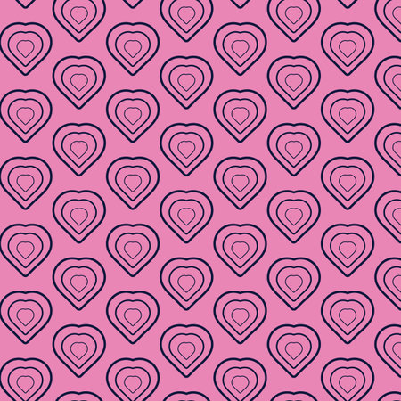 Valentine and Heart Seamless Pattern Background,Heart Pattern Vector Art, Icons, and Graphicsのイラスト素材