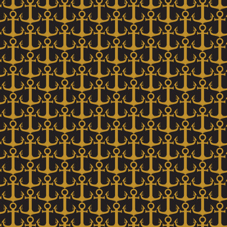 Nautical or marine seamless patterns background, Nautical Pattern Vector Art,icon & Graphicsのイラスト素材