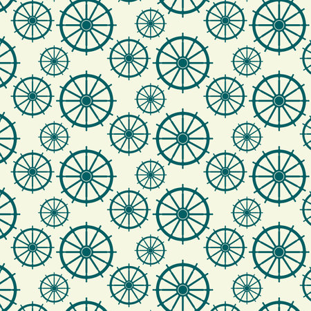 Nautical or marine seamless patterns background, Nautical Pattern Vector Art,icon & Graphicsのイラスト素材
