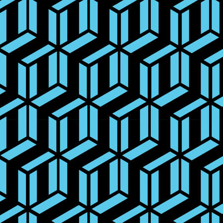 Geometric Hexagon seamless pattern vector backgroundのイラスト素材