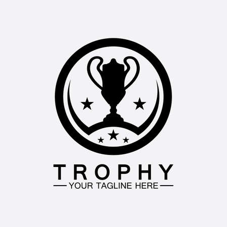Trophy vector icon.champions  trophy icon for winner award templateのイラスト素材