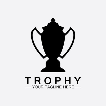 Trophy vector icon.champions  trophy icon for winner award templateのイラスト素材