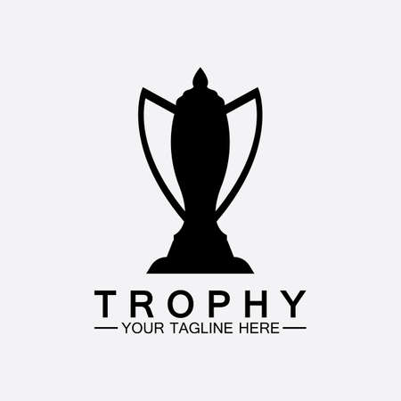 Trophy vector icon.champions  trophy icon for winner award templateのイラスト素材