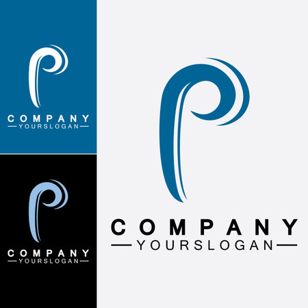 Letter P Logo vector illustration designのイラスト素材